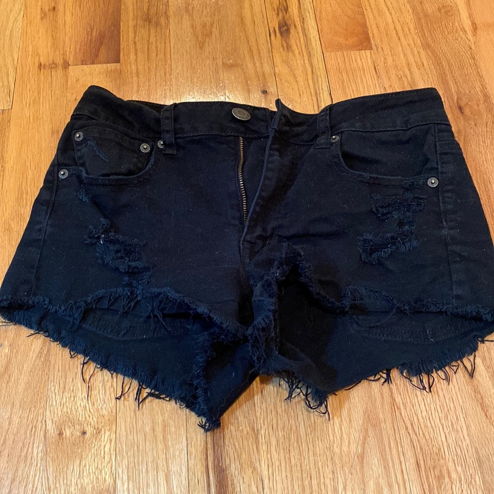 American Eagle Black denim Shorts